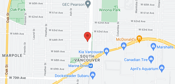 map of 512 W 64TH AVENUE